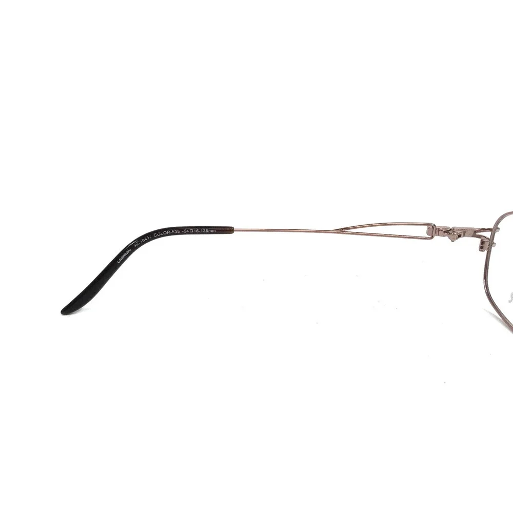 Aristar by Charmant Eyeglasses Frames AR18411 535 Brown Rectangle 54-16-135